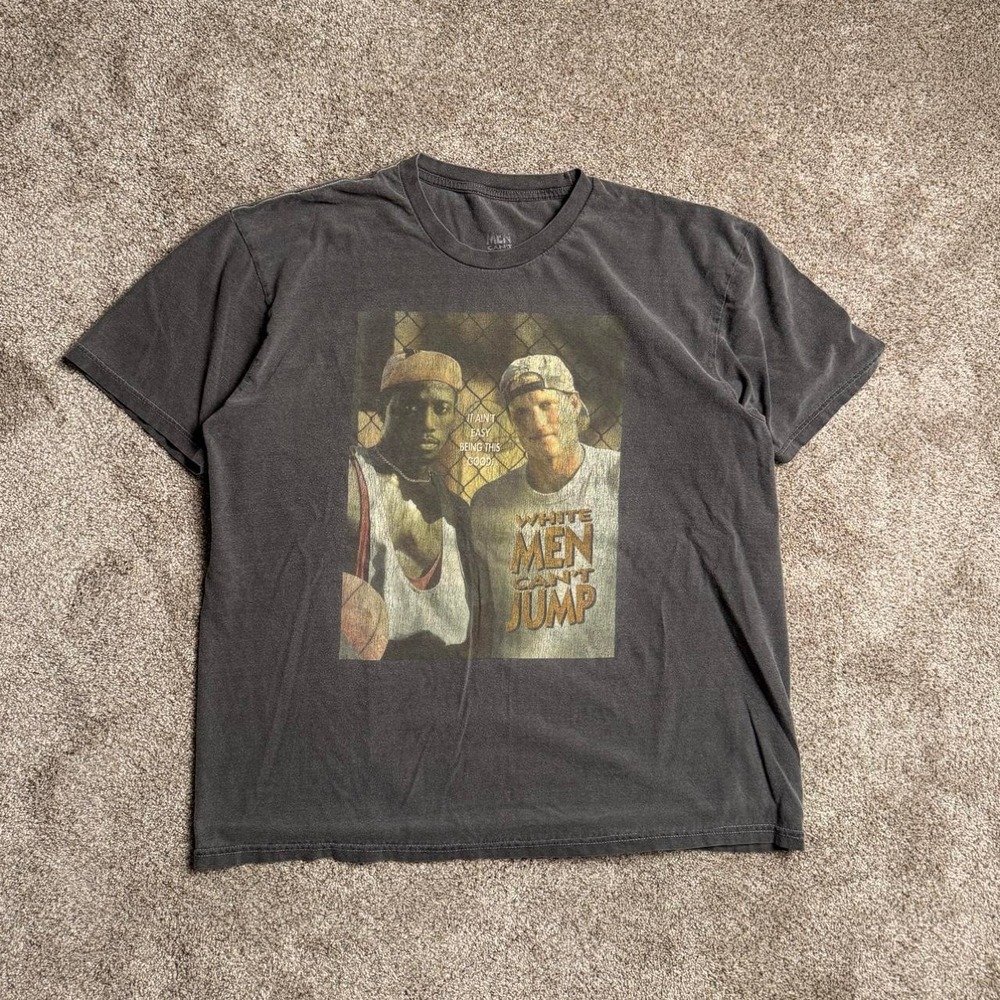 GREY "WHITE MEN CAN'T JUMP" PROMO TEE